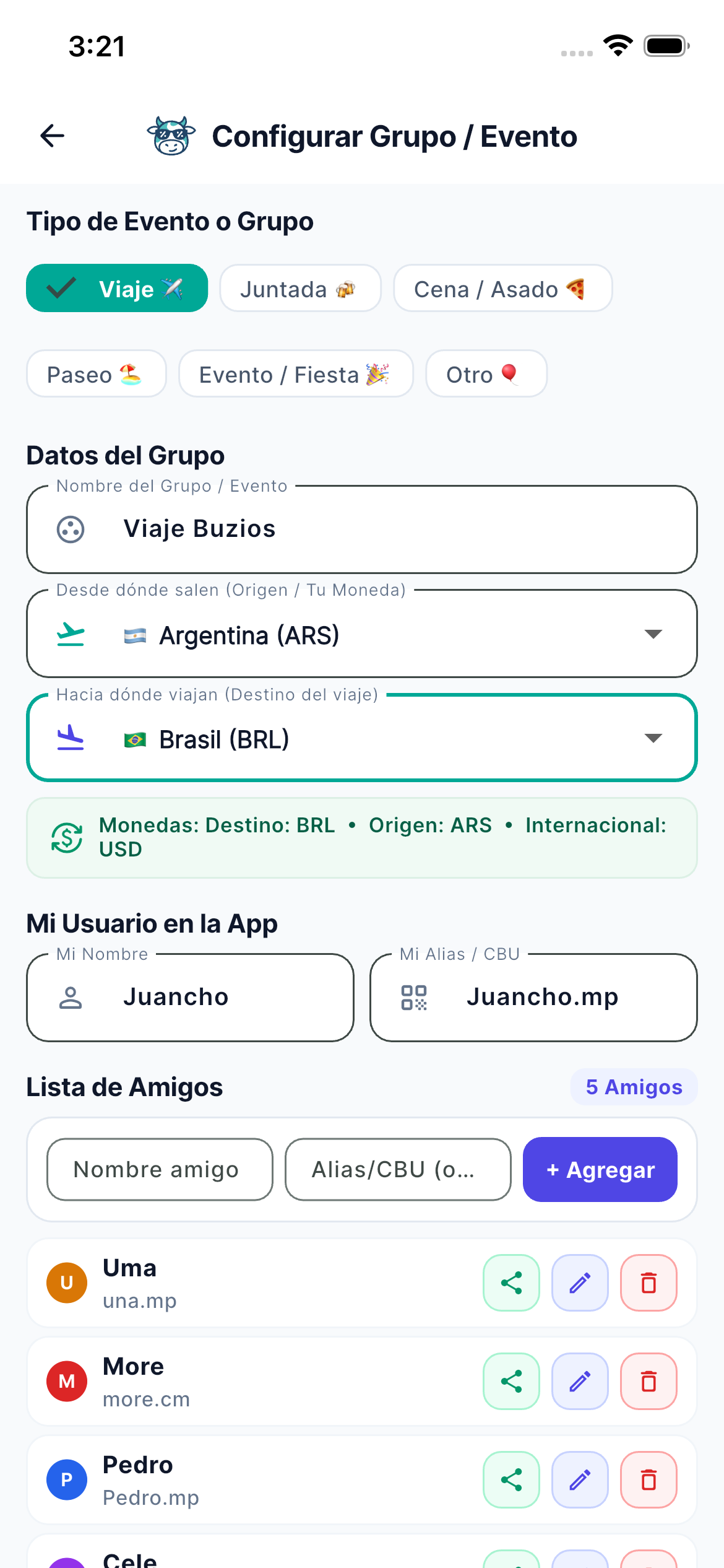 Carga de gastos por voz en Vaqui